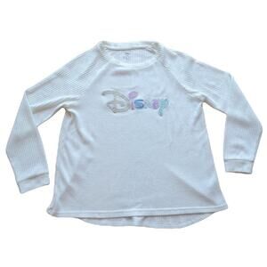 Disney Sweater White Women's Size Large Very Soft